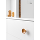 Knop DISC Ø38 hout eik nature ongelakt